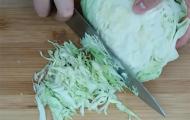 Salads with fresh cabbage are simple and tasty